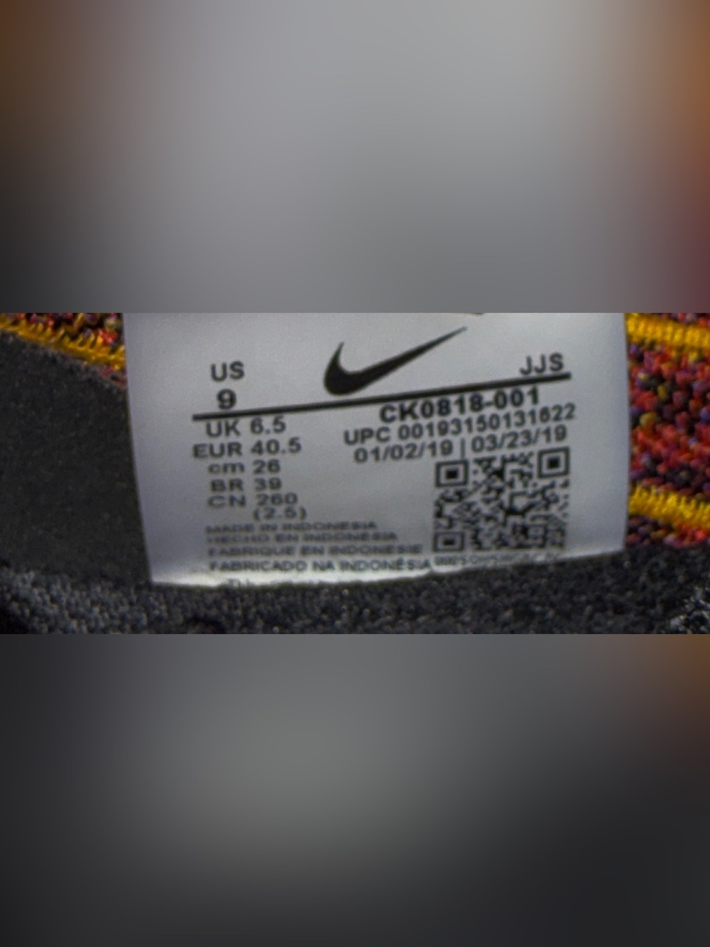 Nike Epic React Flyknit 2 Women's Size 9 Running Shoes Black Ember Sneakers - Picture 5 of 5